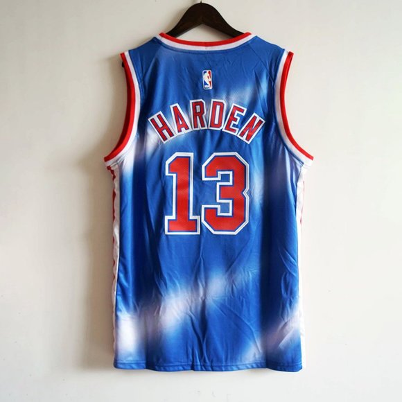 Shirts | Brooklyn Nets 13 James Harden Retro Blue Jersey ...